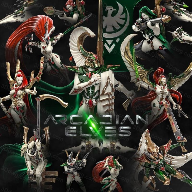 阿卡迪亚精灵-艾尔达代理-P站图纸收藏馆