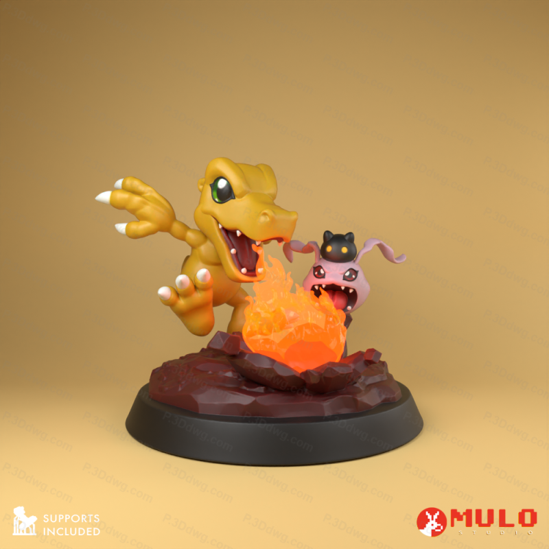 数码兽 亚古兽-P站图纸收藏馆