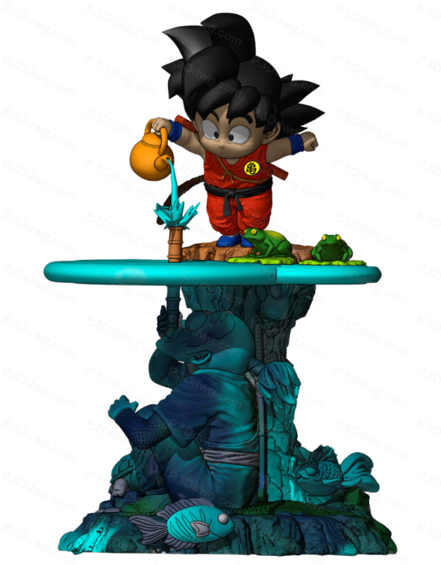 龙珠 悟空和亚莫西-P站图纸收藏馆