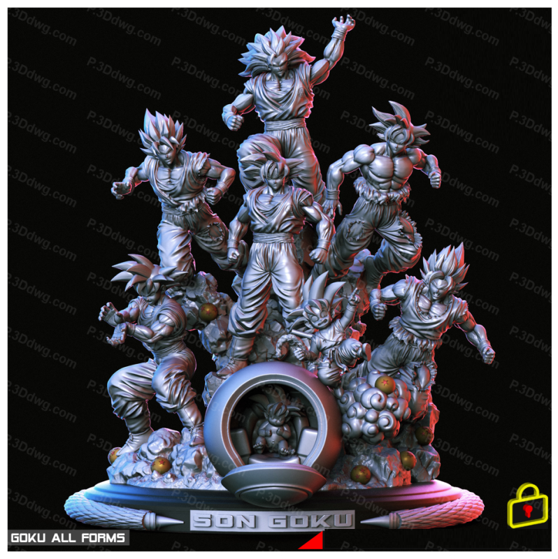 不同时间的悟空-P站图纸收藏馆