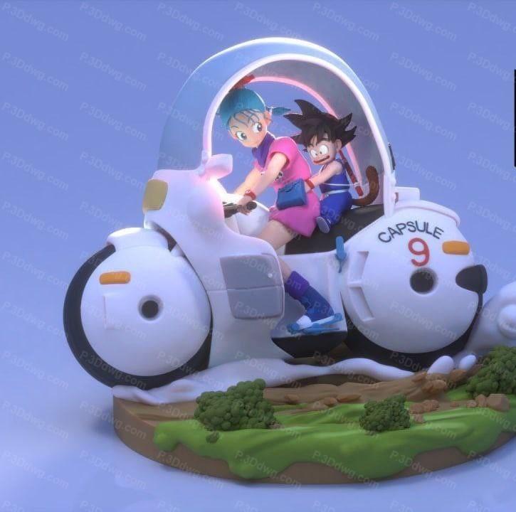 悟空和布尔玛-P站图纸收藏馆