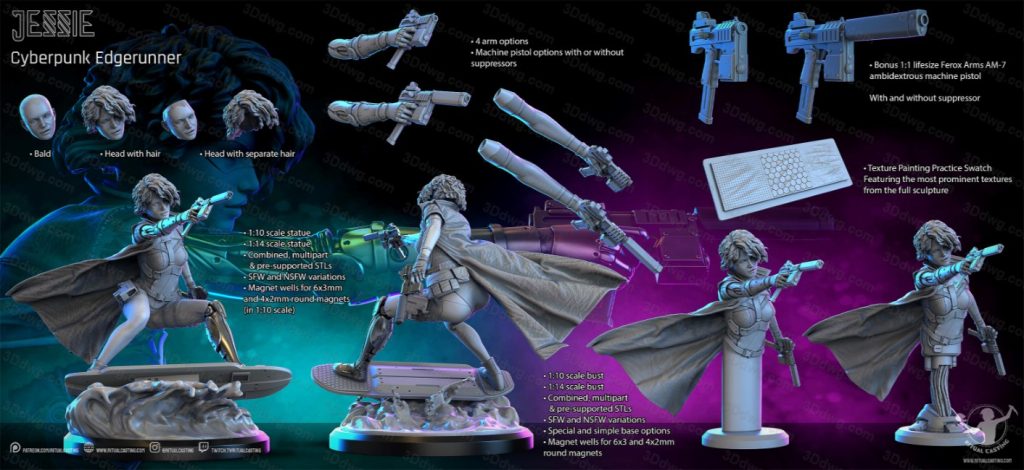 Ritual Casting 赛博朋克边缘行者 闪电杰西-P站图纸收藏馆