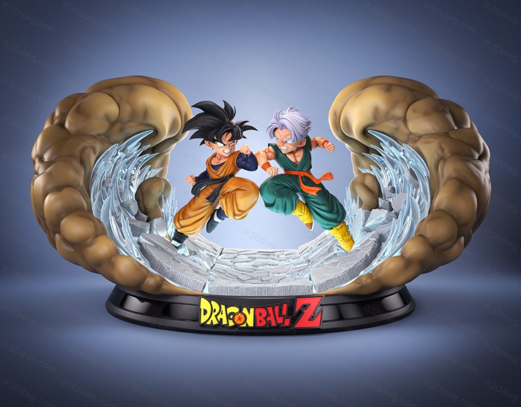 龙珠 孙悟天对战特兰克斯-P站图纸收藏馆