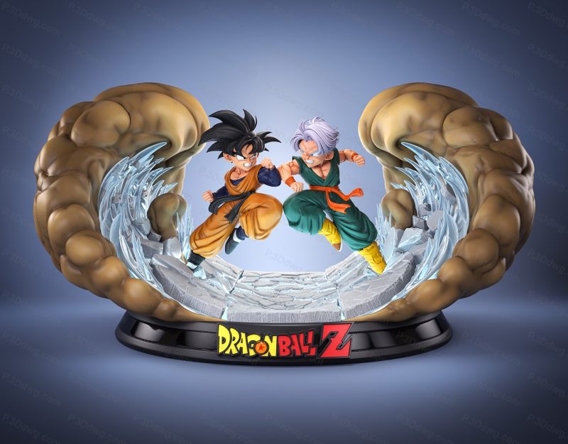 龙珠 孙悟天对战特兰克斯-P站图纸收藏馆