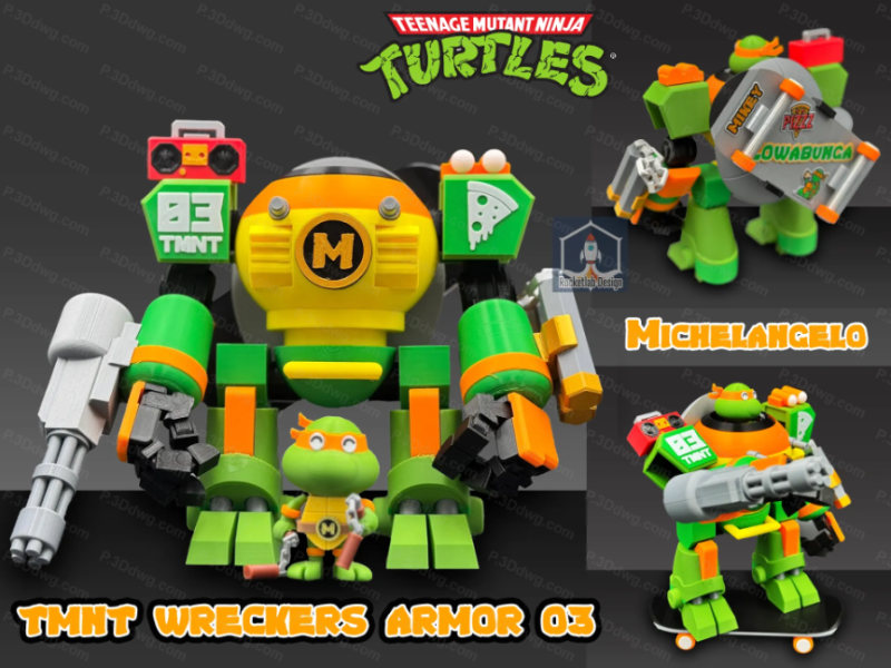 忍者神龟 米开朗基罗-P站图纸收藏馆