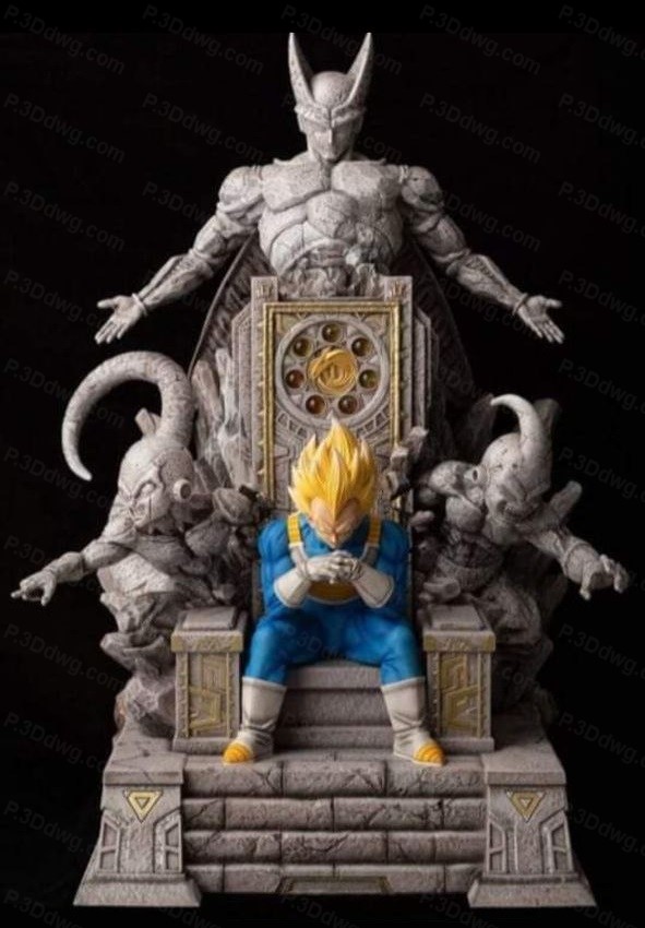 龙珠 王座上的贝吉塔-P站图纸收藏馆