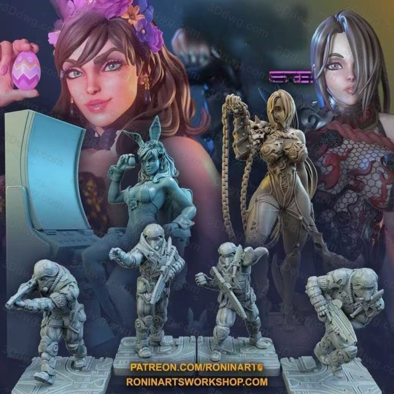 Ronin Arts 2023年4月图纸包-P站图纸收藏馆