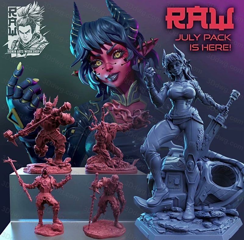 Ronin Arts 2023年7月图纸包-P站图纸收藏馆