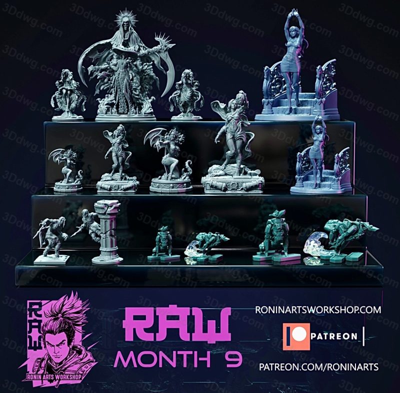 Ronin Arts 2021年9月图纸包-P站图纸收藏馆