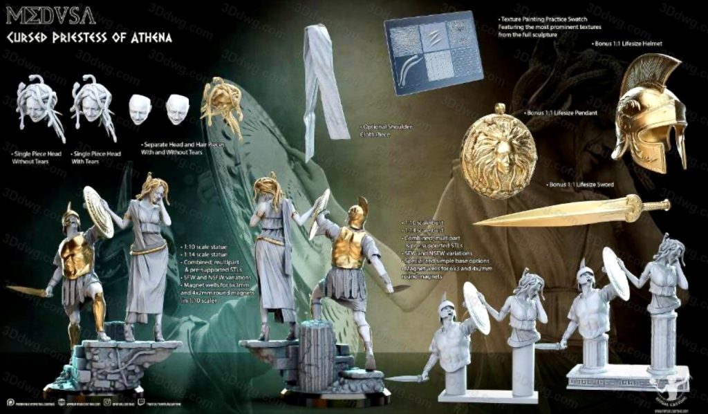 图片[3]-Ritual Casting 女祭司美杜莎-P站图纸收藏馆