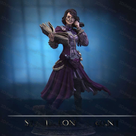 NeriKson 奥林西亚魔法图书管理员-P站图纸收藏馆