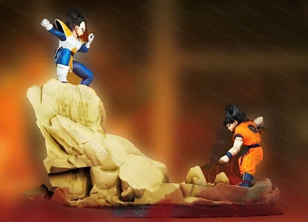 图片[1]-龙珠 悟空对战贝吉塔-P站图纸收藏馆