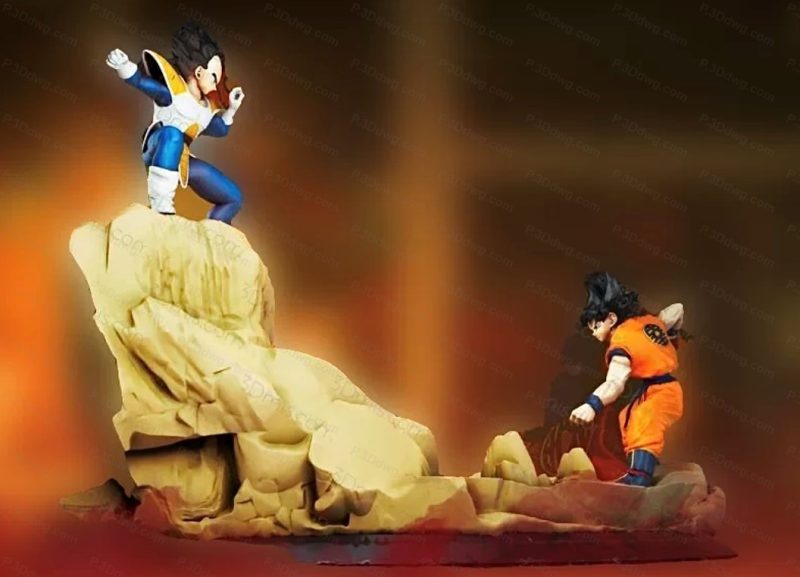 龙珠 悟空对战贝吉塔-P站图纸收藏馆