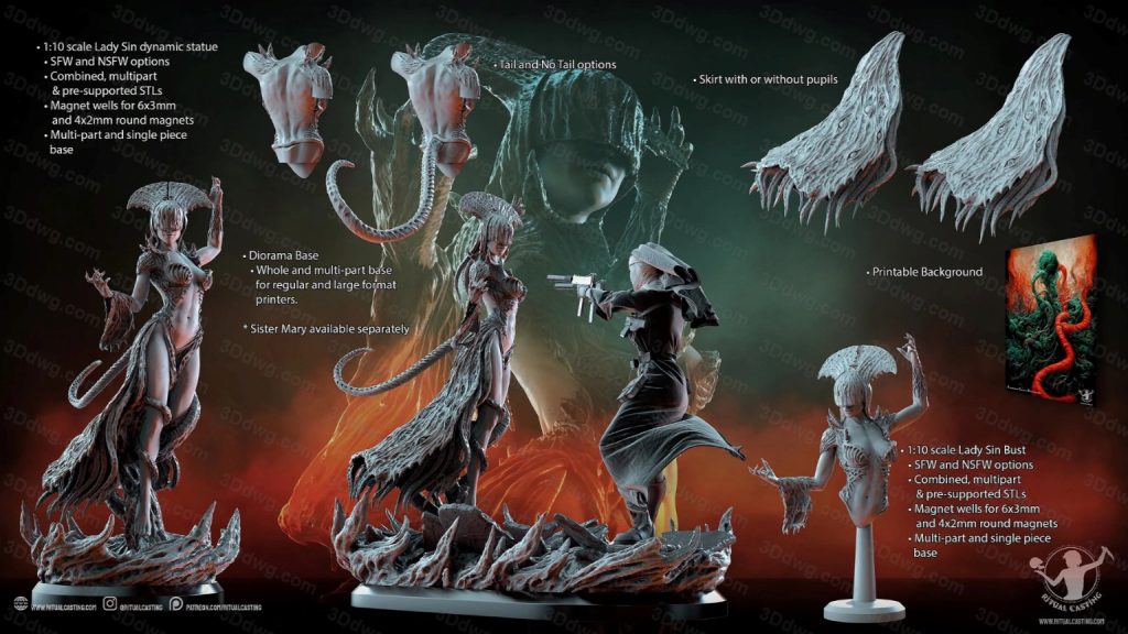 图片[5]-Ritual Casting 罪恶女士 辛和玛丽修女-P站图纸收藏馆