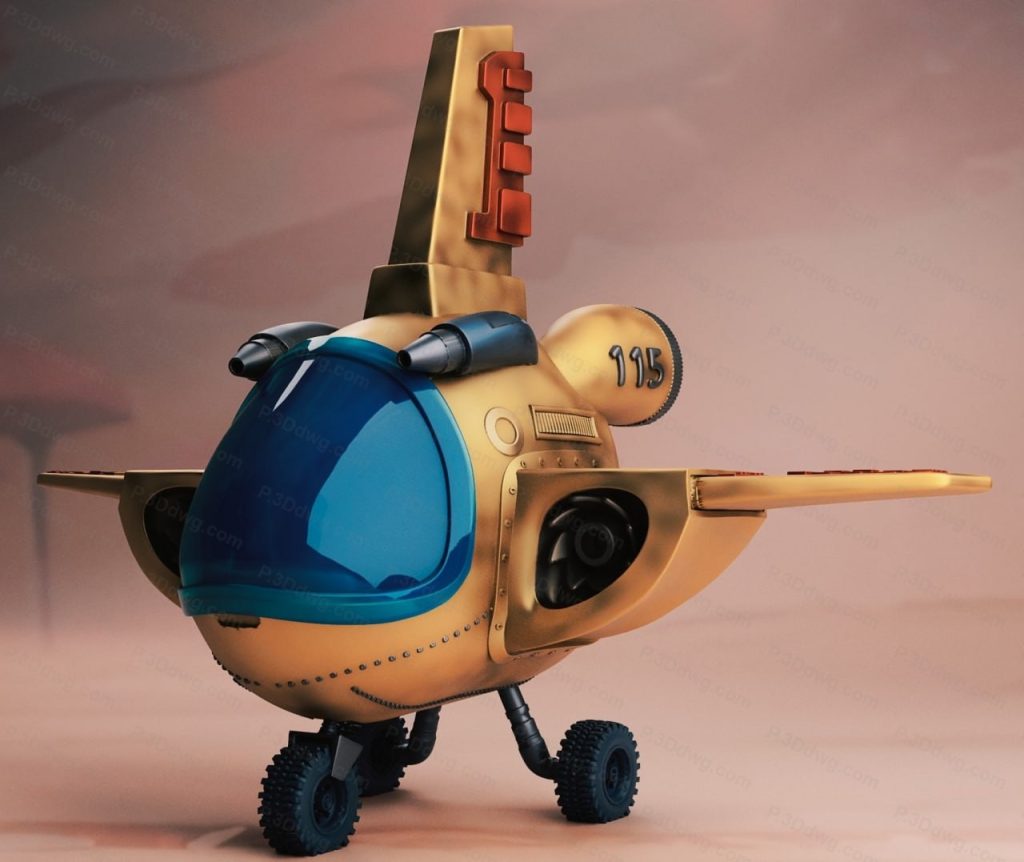 图片[1]-龙珠 布尔玛的飞船-P站图纸收藏馆