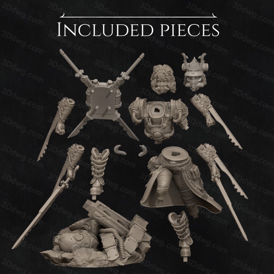 图片[4]-NeriKson 蒸汽朋克武士 直尻-P站图纸收藏馆