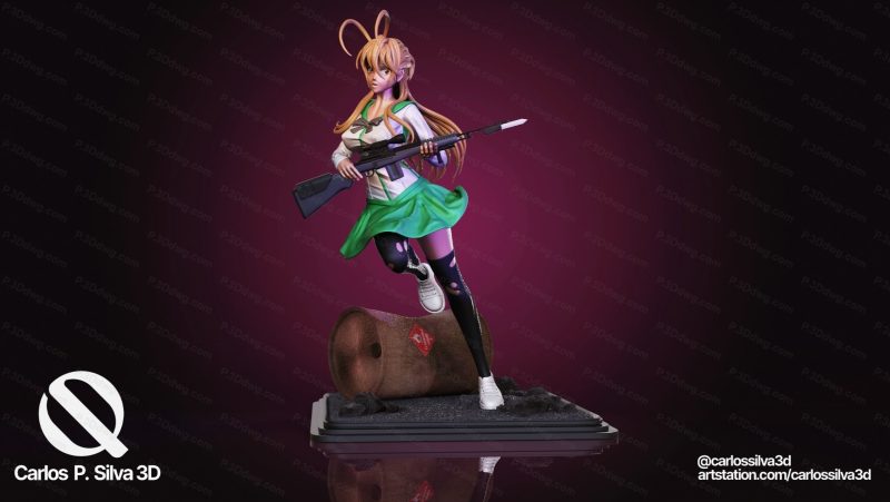 学园默示录 宫本丽-P站图纸收藏馆