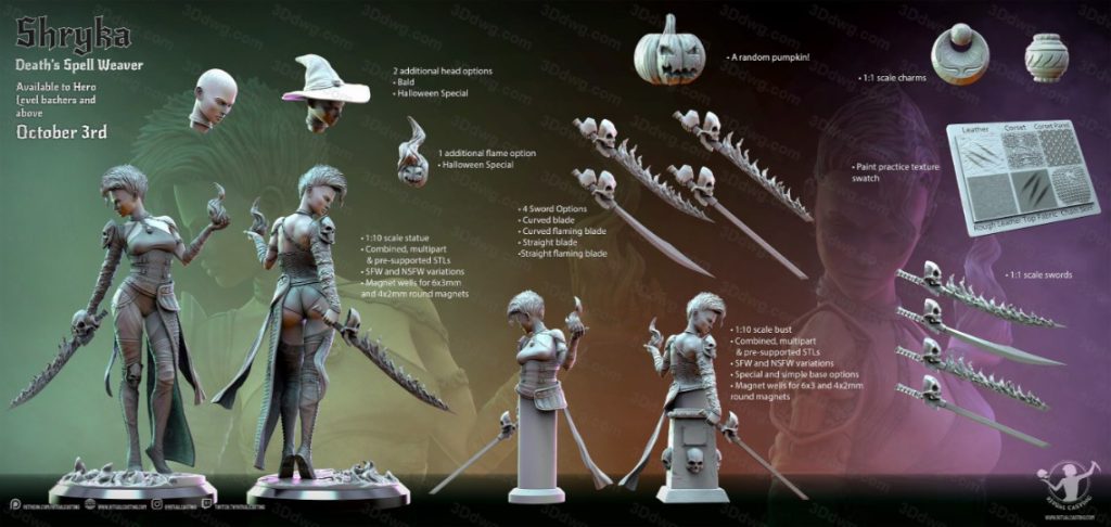 图片[4]-Ritual Casting 死亡咒语编织者 施莱卡-P站图纸收藏馆