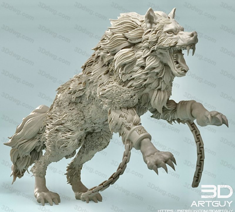 3DArtGuy 赛博朋克巨狼-P站图纸收藏馆