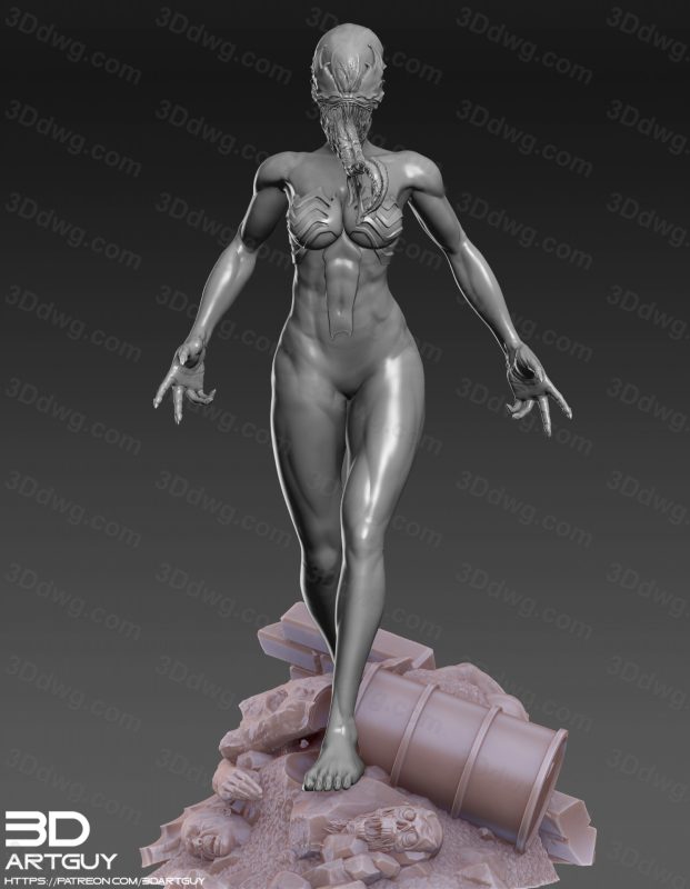 3DArtGuy 女性毒液-P站图纸收藏馆