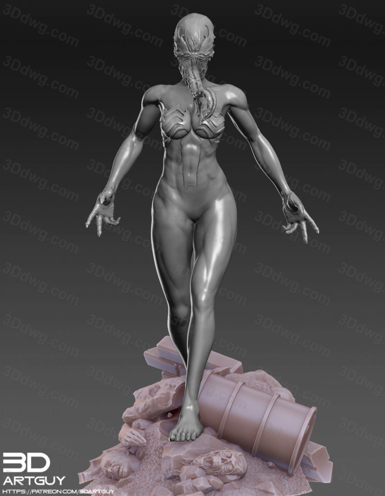 3DArtGuy 女性毒液-P站图纸收藏馆