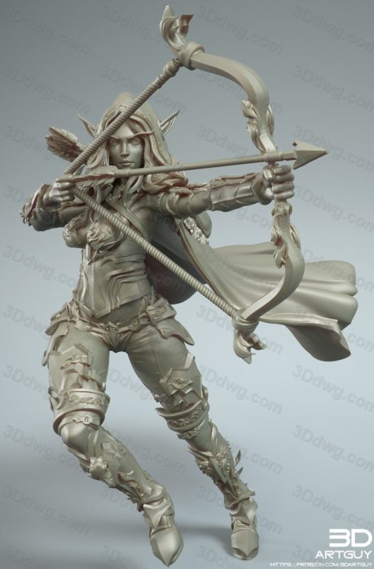 3DArtGuy 精灵射手-P站图纸收藏馆