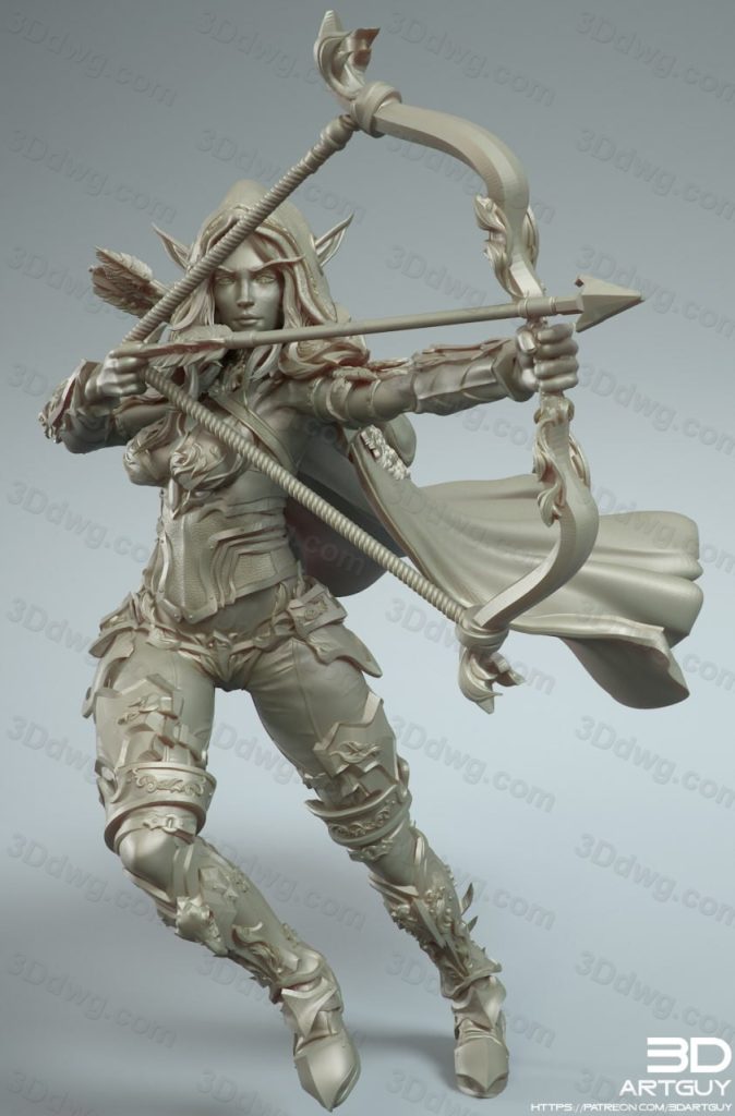 3DArtGuy 精灵射手-P站图纸收藏馆