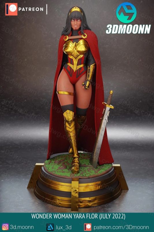 3Dmoonn 漫威 神奇女侠 雅拉·弗洛尔-P站图纸收藏馆