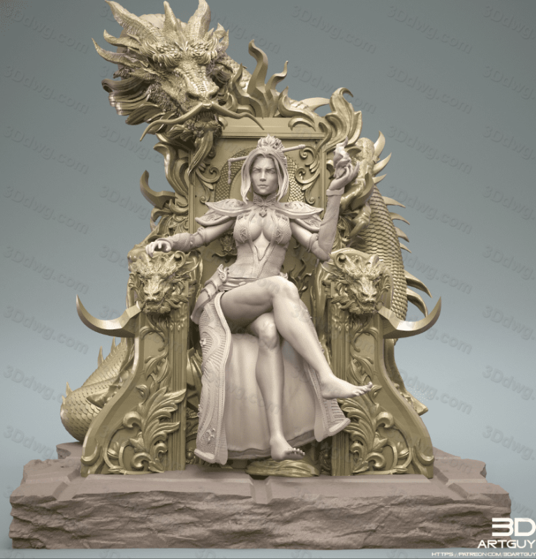 3DArtGuy Fire Dragon-P站图纸收藏馆