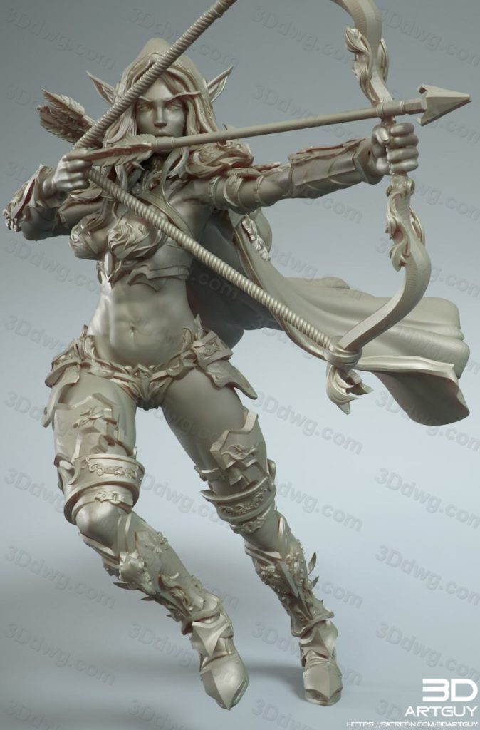 图片[2]-3DArtGuy 精灵射手-P站图纸收藏馆