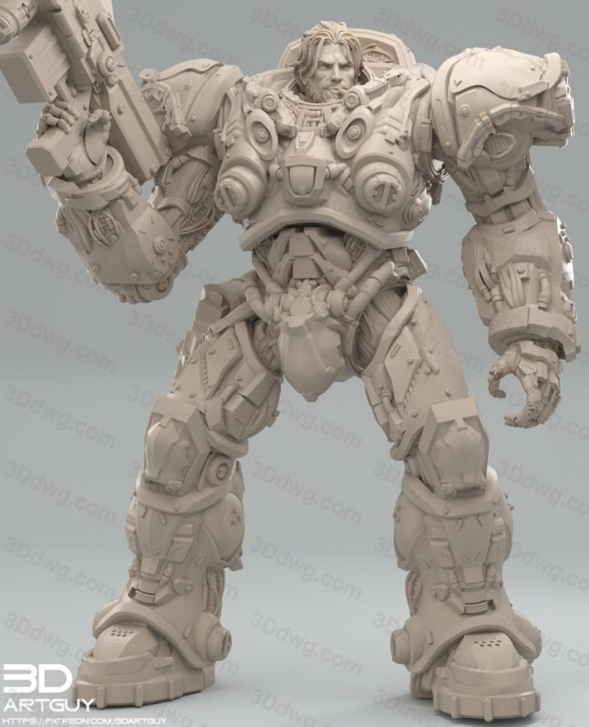 3DArtGuy 星际争霸 机枪兵-P站图纸收藏馆