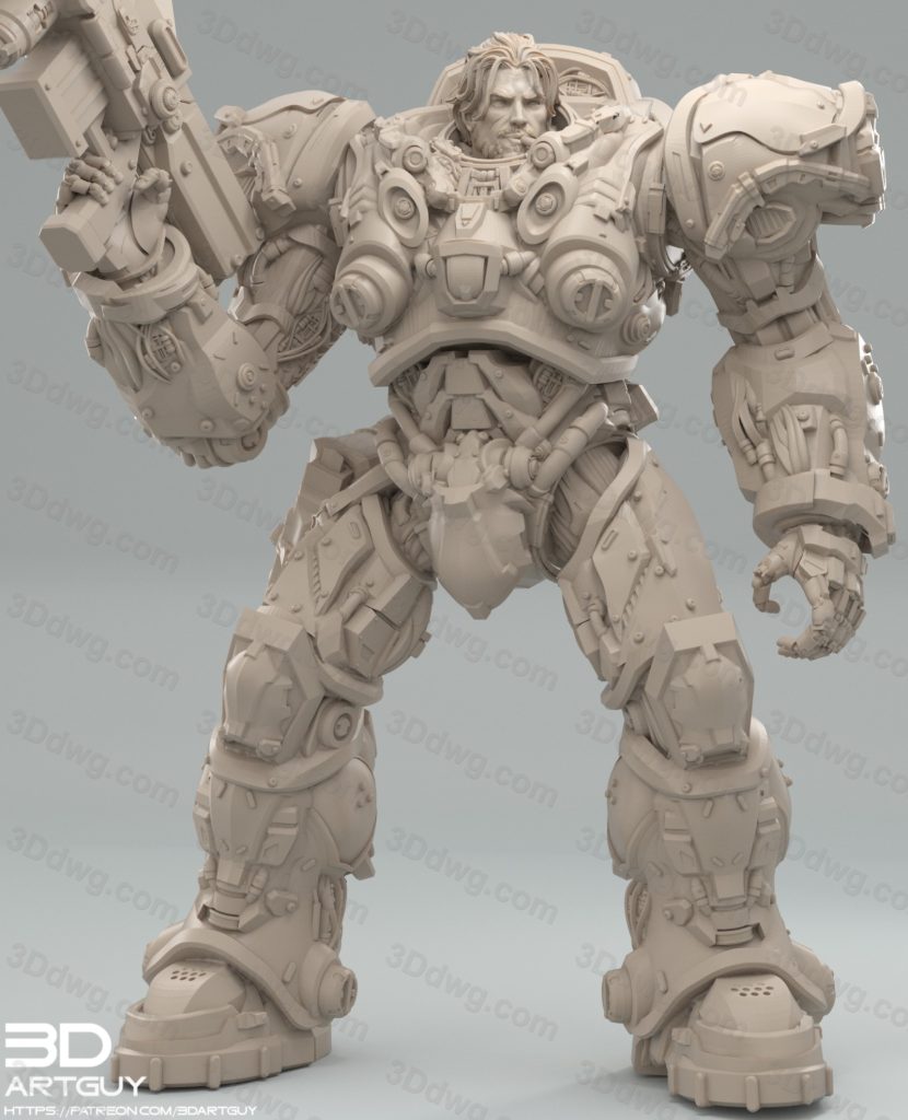 3DArtGuy 星际争霸 机枪兵-P站图纸收藏馆