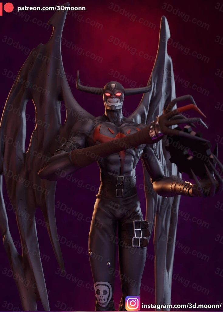 图片[2]-3Dmoonn 数码宝贝 恶魔兽-P站图纸收藏馆