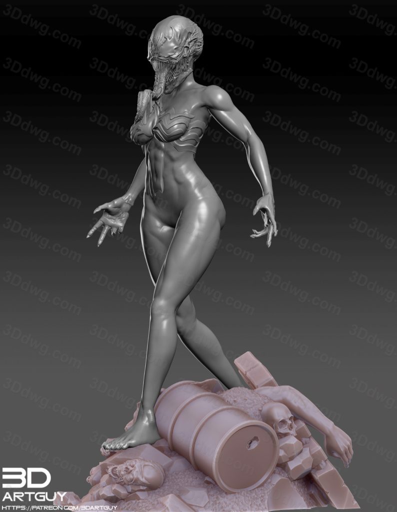 图片[3]-3DArtGuy 女性毒液-P站图纸收藏馆