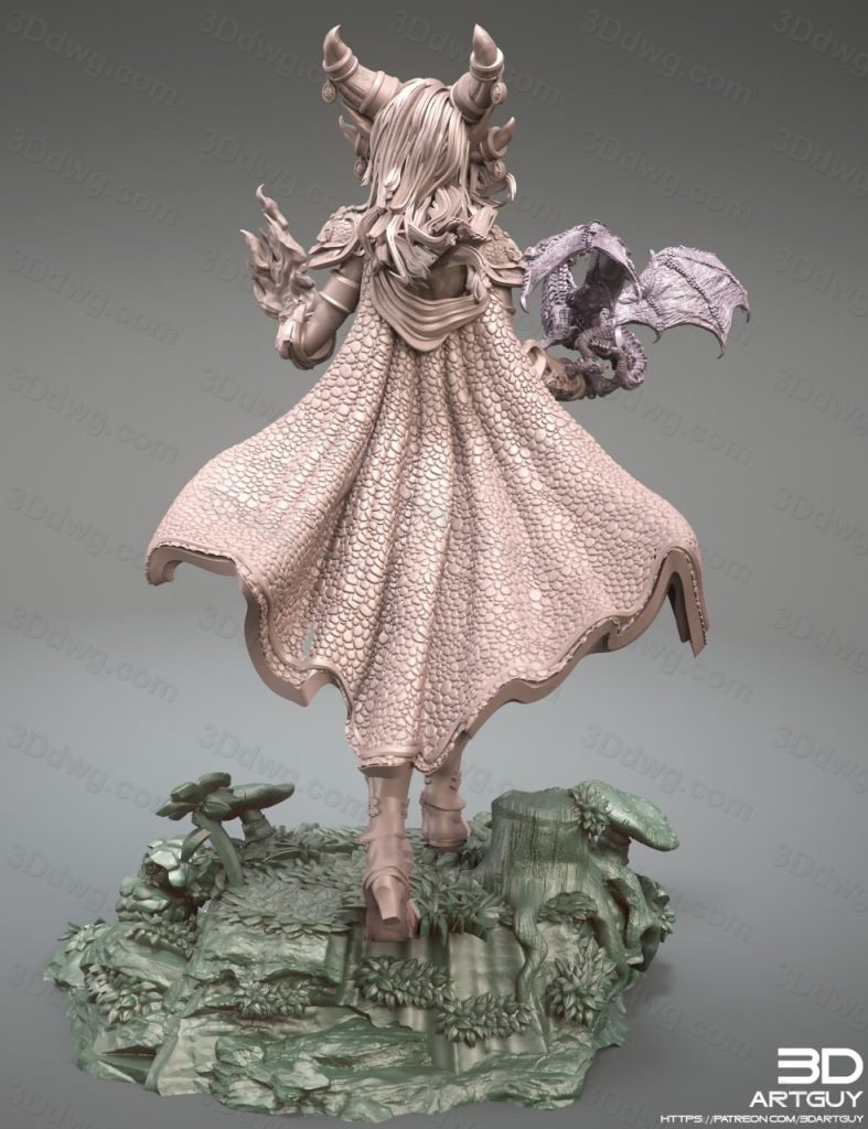 图片[5]-3DArtGuy 神龙女王-P站图纸收藏馆
