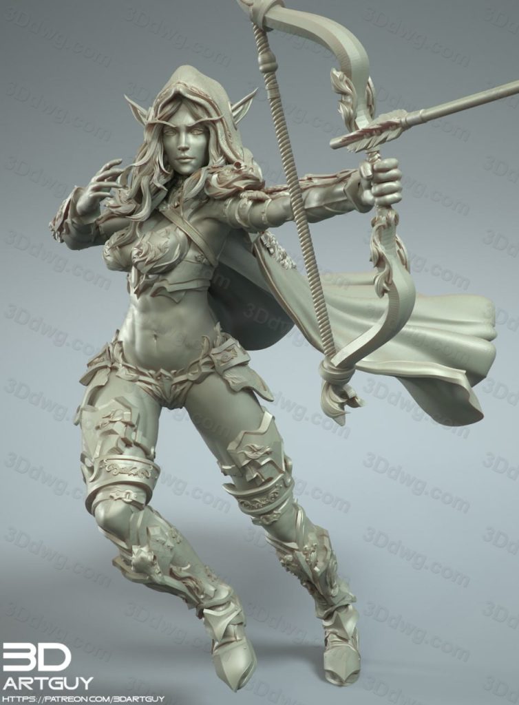 图片[4]-3DArtGuy 精灵射手-P站图纸收藏馆