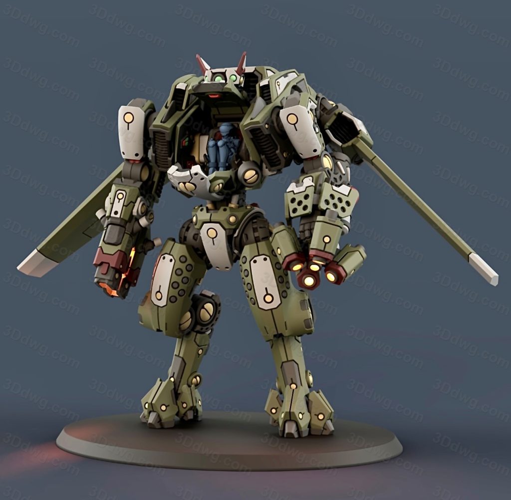 图片[1]-PiperMakes 鲟鱼机甲-P站图纸收藏馆