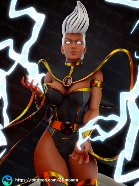 图片[4]-3Dmoonn 漫威 X-men 风暴-P站图纸收藏馆