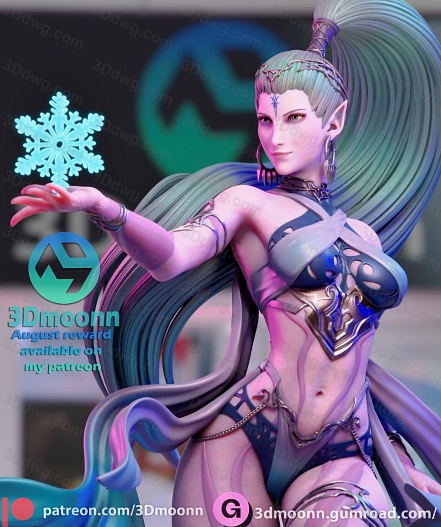 图片[3]-3Dmoonn 最终幻想 希瓦-P站图纸收藏馆