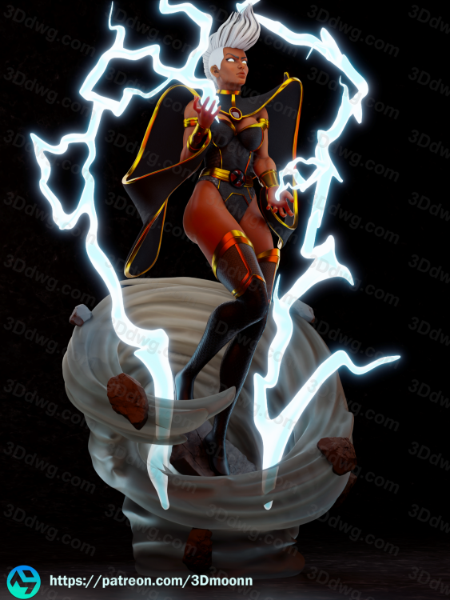 图片[5]-3Dmoonn 漫威 X-men 风暴-P站图纸收藏馆