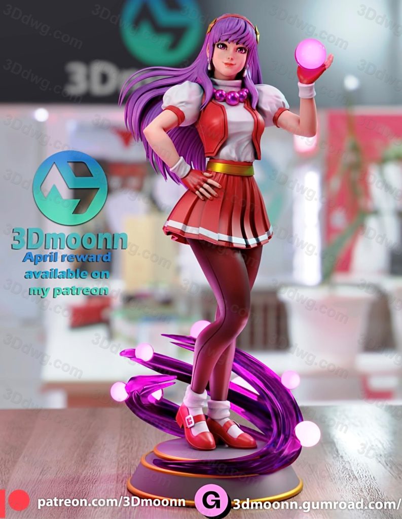 图片[3]-3Dmoonn KOF 拳皇 麻宫雅典娜-P站图纸收藏馆