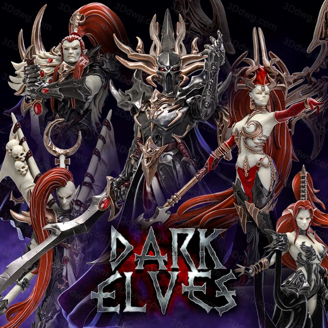 黑暗精灵的狂怒-P站图纸收藏馆