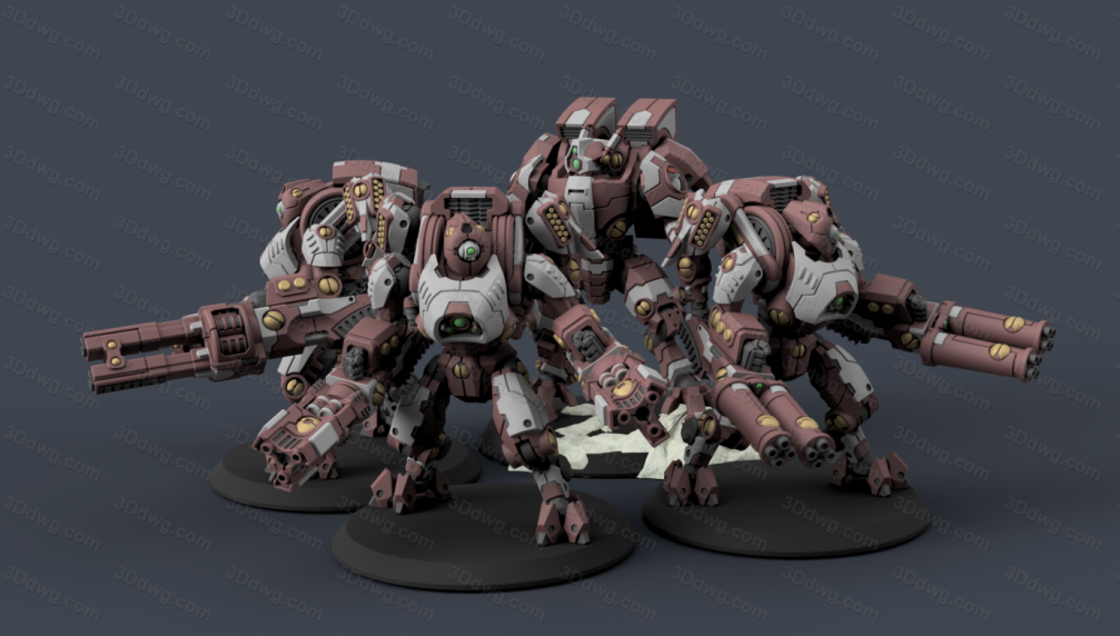 PiperMakes 狮子鱼机甲小队-P站图纸收藏馆