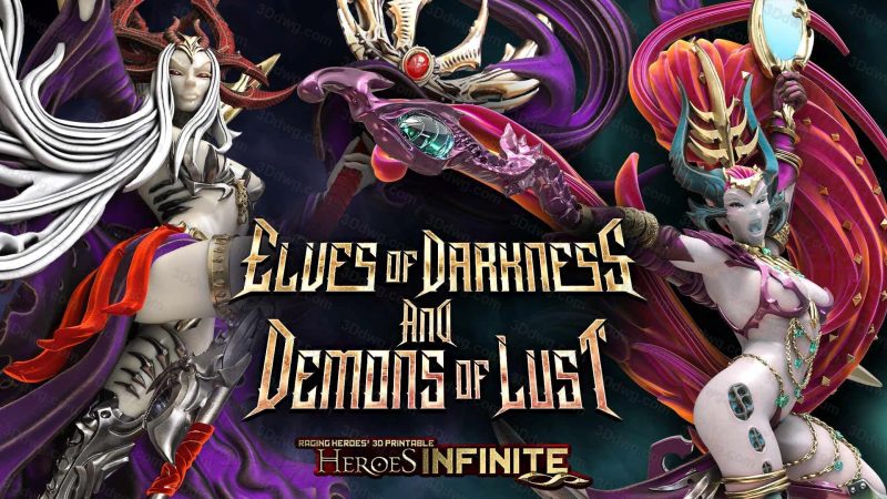 黑暗精灵与欲望恶魔-P站图纸收藏馆