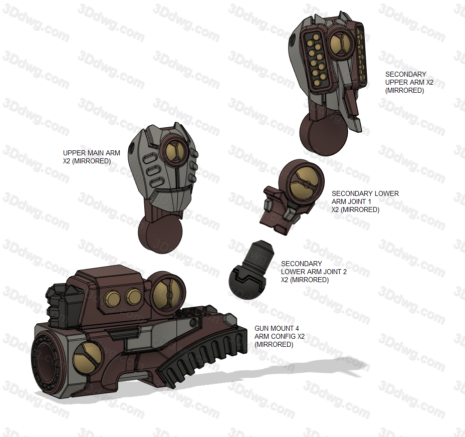 图片[4]-PiperMakes XV9狮子鱼危险装甲-P站图纸收藏馆