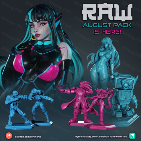 Ronin Arts 2024年8月图纸包-P站图纸收藏馆