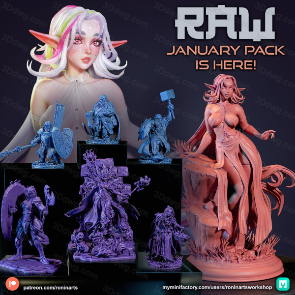 Ronin Arts 2025年1月份图纸包-P站图纸收藏馆