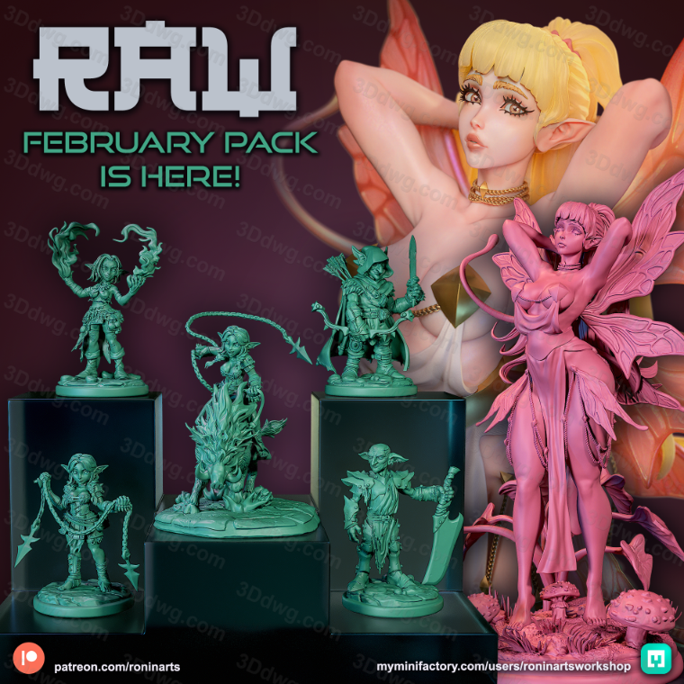 Ronin Arts 2025年2月图纸包-P站图纸收藏馆