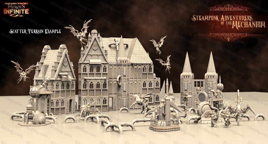 图片[22]-机械城的蒸汽朋克冒险家-P站图纸收藏馆