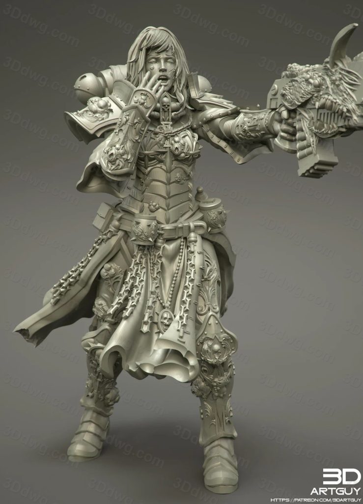 3DArtGuy 昏昏欲睡的战士-P站图纸收藏馆